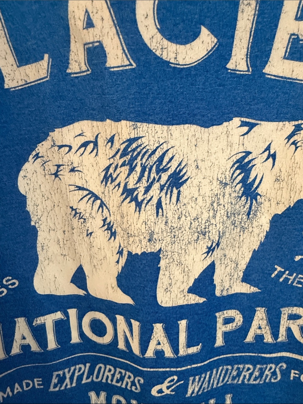 Glacier National Park Montana Blue Graphic Tee - Picture 3 of 4